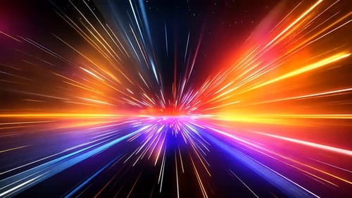 Voyagez dans l'hyperespace à travers un tunnel de lumière vibrant