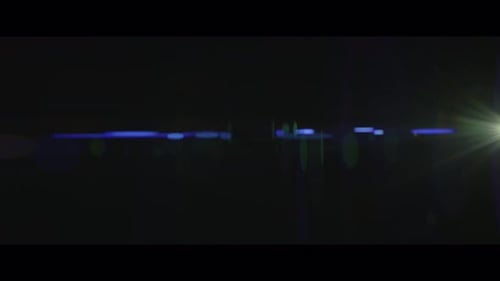 Lucent Panorama Collection: A blue lens flare appearing on the right side creating a light beam over