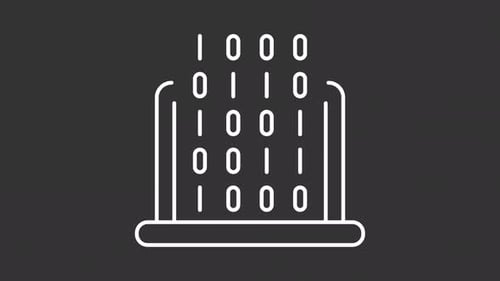 Humanitarian white line animation