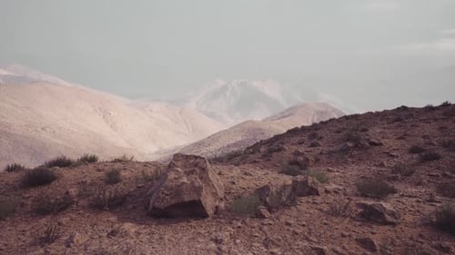 Stunning Mountain Landscape in the Pamir Region of Tajikistan During Twilight