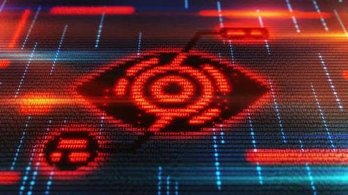 API-Integrationssymbol, das aus dem Programmiercode auf einem Computerbildschirm hervorgeht