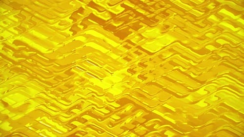Vibrant Golden Fluid Waves Abstract Background Loop