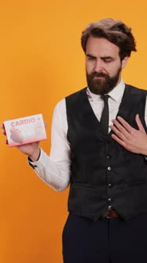 Vertical Video Restaurant Server with Heart Condition