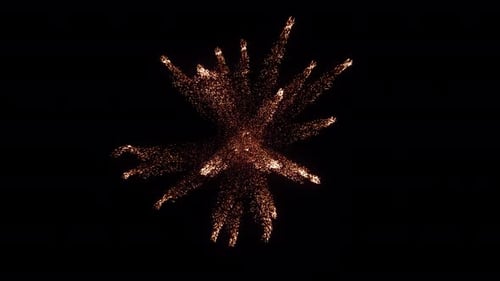 Sparkling Particle Burst Animation