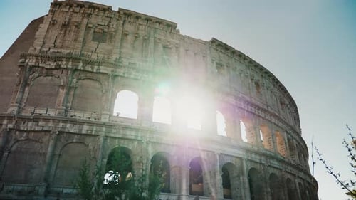 Italy Rome The Majestic Colosseum One of the Most Famous Landmarks of Rome