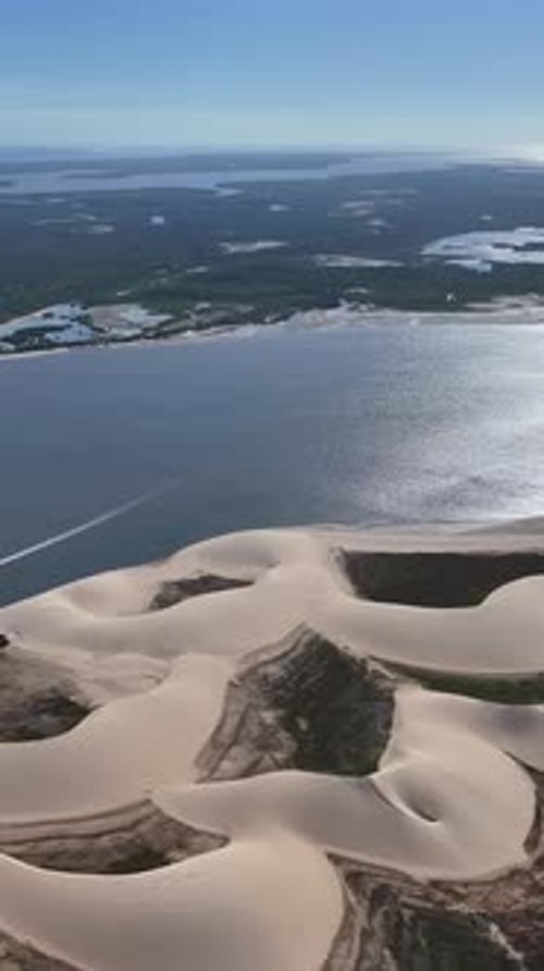 Morro Do Meio Beach At Araioses In Maranhao Brazil Northeast.