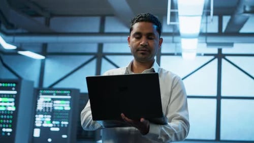 System Administrator in Data Center Managing Servers