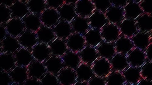 3D, lignes lumineuses et brillantes abstraites, ensemble de vagues, coloré, fond noir