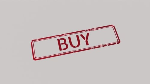 Grunge Red Buy Text Stamp Animation