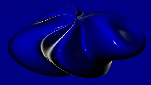 Fluid Blue Abstract Morphing Shape Background Animation