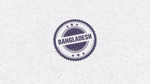 Bangladesh Golden Rubber Stamp