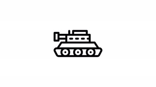 tank line icon animation