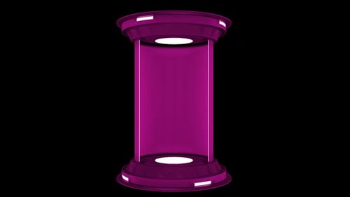 Plataforma de ficção científica futurista rosa abstrata Alpha Loop