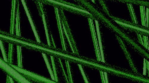 VHS Screen Effect with Slowly Moving 3D Lines on a Black Background Seamless Loop