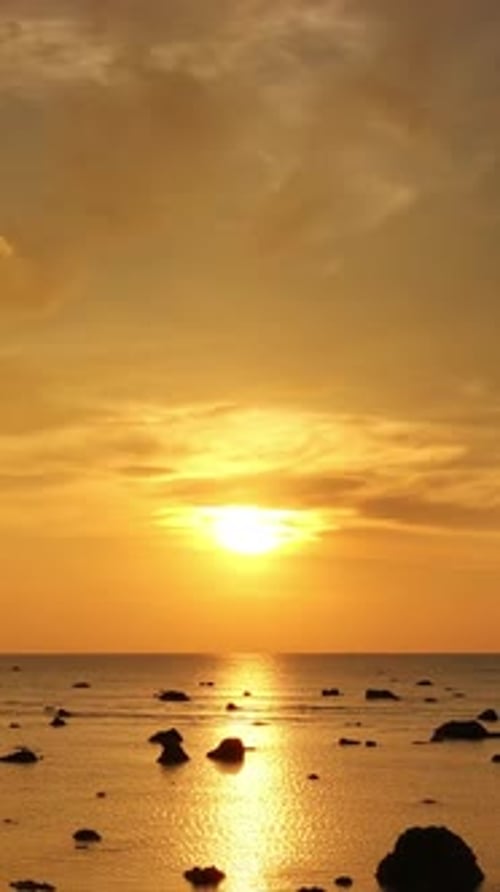 Tropical Sea Sunset on the Beach