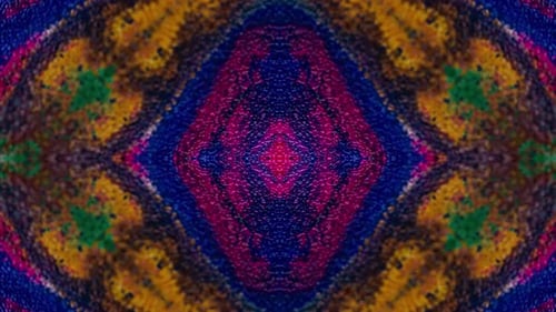 Vibrant Abstract Kaleidoscope Pattern Loop Background
