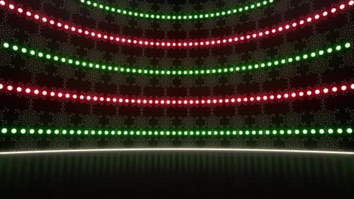 Christmas Light Event Stage Background Loop