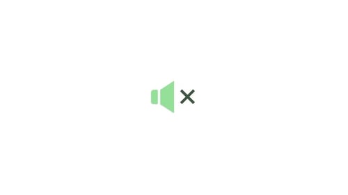 Animated Sound Mute Unmute Icon Toggle in Flat Design