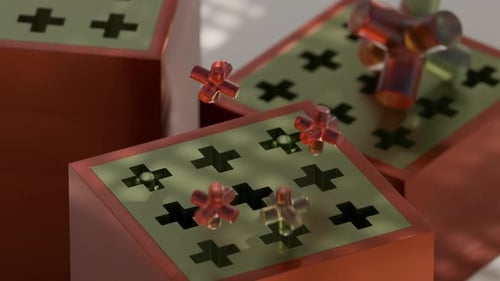 Animação em loop 3D Jumping Cross