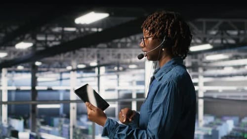Der IT-Experte von Server Hub überwacht Systeme und leistet technischen Support
