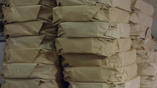 Stack of Simple Paper Packages