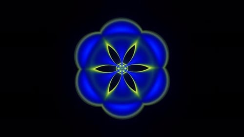 VJ Loop colorido y caleidoscópico con imágenes hipnóticas