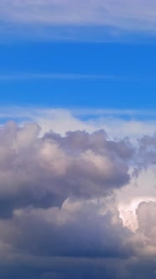 4K Vertical Clouds Time Lapse