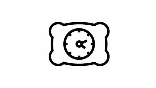 sleep line icon animation