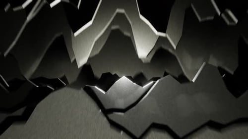 Silver Rocky Cave Background Loop Animation In 1080HD