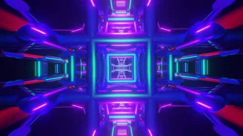 Fond de disco au néon palpitant VJ Loop