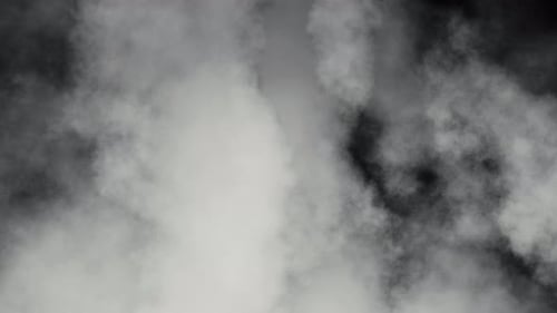 Nahtloses, kontrastreiches schwarz-weißes, körniges Rauchwolken-Overlay