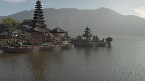 Pura Ulun Danu Beratan (Pura Bratan) en Bali, Indonesia