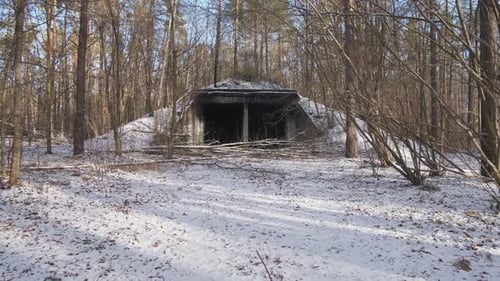 An Old Soviet Cold War Ballistic Nuclear Missile Storage Hangar Between the USSR and the USA