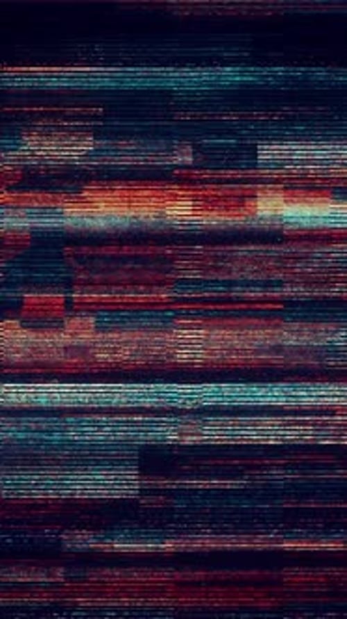 Vertical Glitch Digital Noise Effect Background