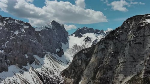 Aerial View of Apls Mountain Peaks