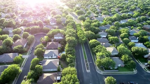 Slow Motion Brushy Creek Suburbs North Of Austin , Texas