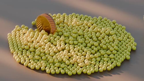 Animation de formes de boucles 3D de sphères