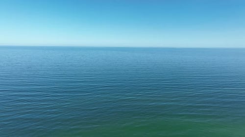 Atlantic Ocean And Cape Cod Beach, Massachusetts - Drone Shot