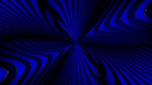 Dynamic Looping Blue Abstract Fluid Wavy Lines