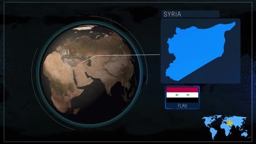 Karte von Syrien