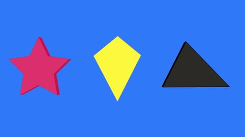 Geometric Figures Rotating