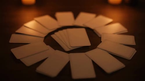 Tarotkarten verteilen sich