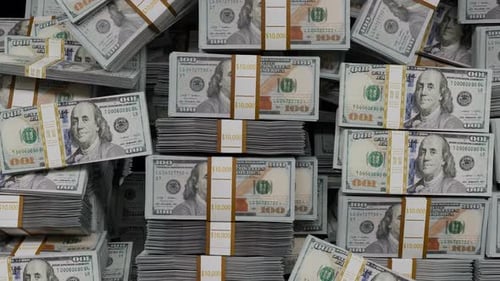 Animated Falling Money Stacks