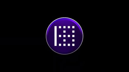 Modern Geometric 3D Rotating Circle Animation