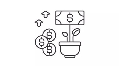 Revenue line animation