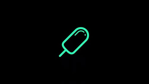 Minimalist Animated Popsicle Line Art Reveal