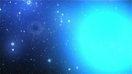 Star glow blinking particle animation background