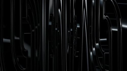 Dark Glossy 3D Abstract Geometric Shapes Animated Background