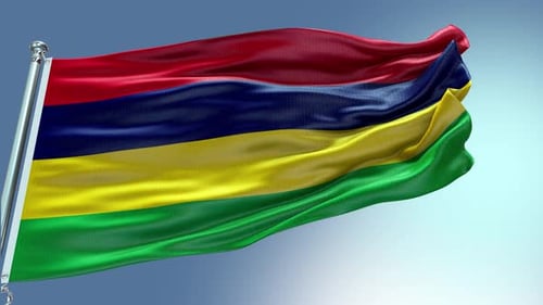 Waving Flag Realistic Seamless Loop Background Animation