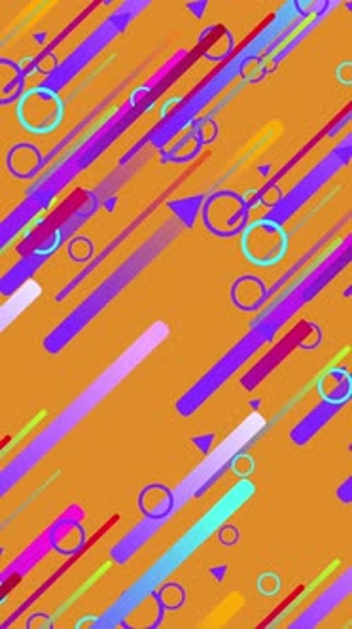 Colorful Figures Abstract Entertaiment Background Vertical